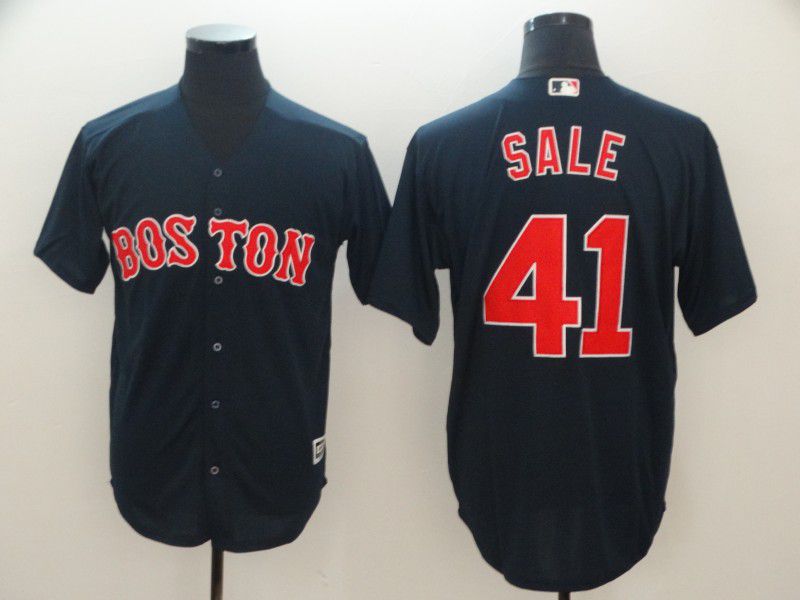 Men Boston Red Sox 41 Sale Blue Game MLB Jerseys